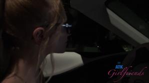 Riley gets you off after a nice meal.