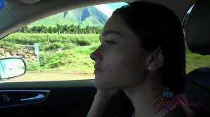 You fuck Zoe on the beach, and cum on her face.